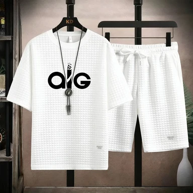 2026 New Men's Waffle Fabric Tracksuit aig Letter & Panda Print T Shirt + Shorts Two Piece Set Streetwear
2026 New Men's Waffle Fabric Tracksuit aig Letter & Panda Print T Shirt + Shorts Two Piece Set Streetwear