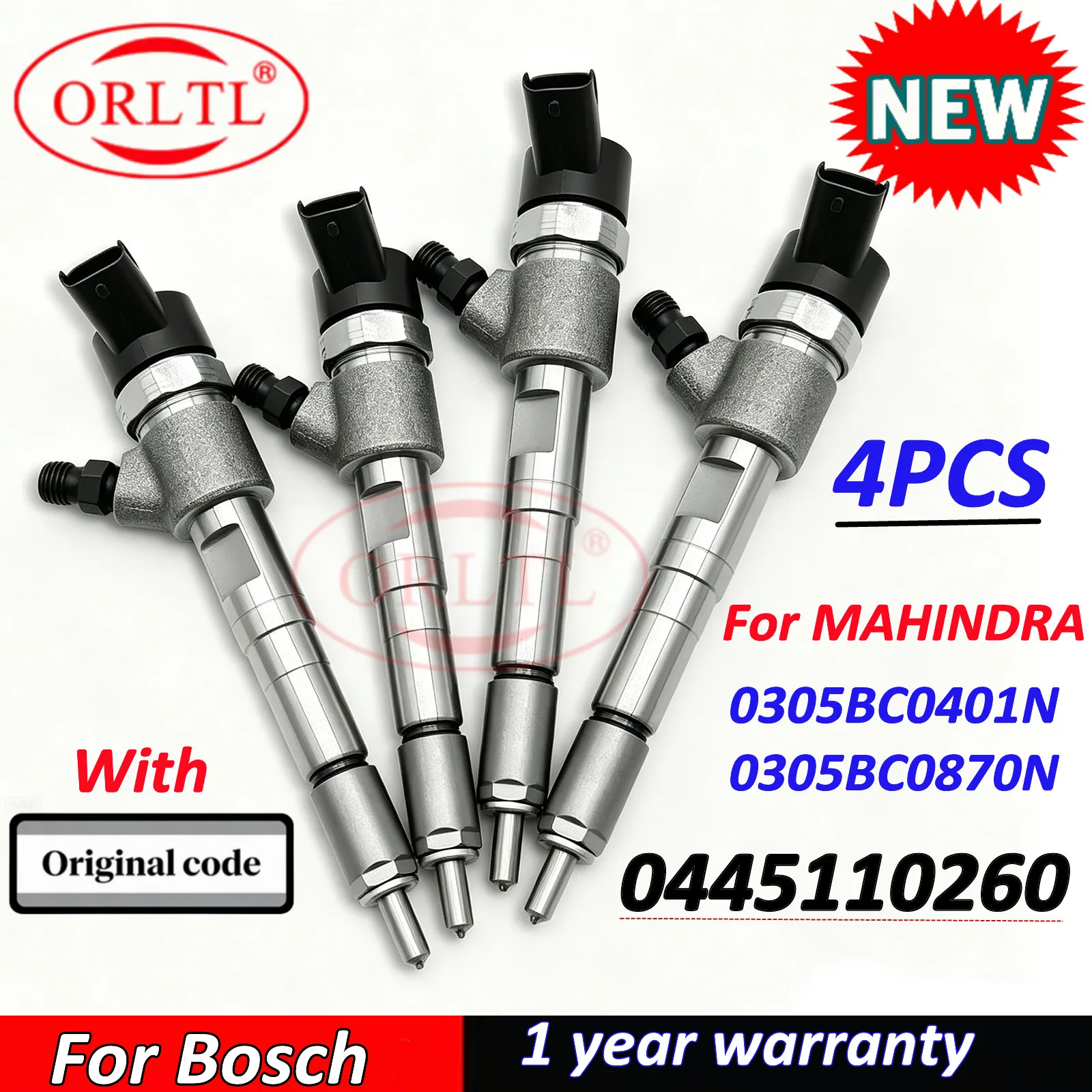 4PCS 0445110260 NEW Diesel Ful Injector 0 445 110 260 OEM 0305BC0401N,0305BC0870N For MAHINDRA LOADKING / SCORPIO / THAR / TOUR
4PCS 0445110260 NEW Diesel Ful Injector 0 445 110 260 OEM 0305BC0401N,0305BC0870N For MAHINDRA LOADKING / SCORPIO / THAR / TOUR
