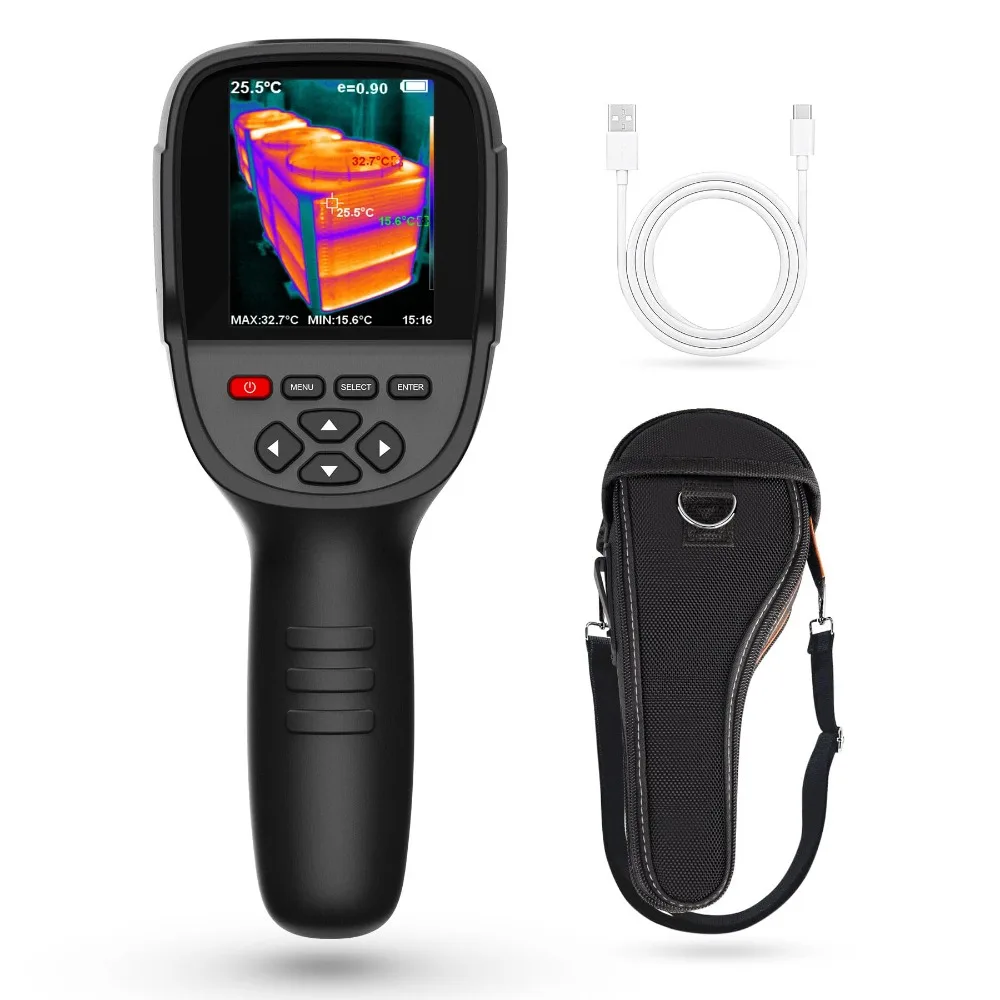 256x192 Thermal Imaging Camera with Dual-Light Fusion, -4~1022°F, Handheld Infrared Thermal Imager for Home Inspection GW256
256x192 Thermal Imaging Camera with Dual-Light Fusion, -4~1022°F, Handheld Infrared Thermal Imager for Home Inspection GW256