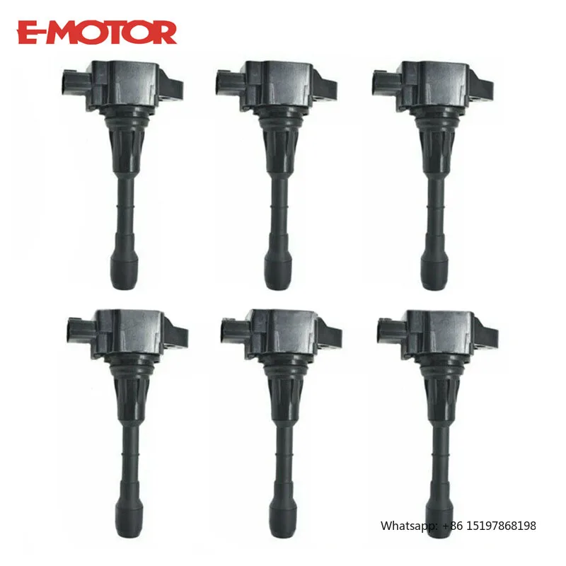 Комплект катушек зажигания, 6 шт., для Nissan 370Z Infiniti FX50 G37 M37 OEM 22448EY00A
Комплект катушек зажигания, 6 шт., для Nissan 370Z Infiniti FX50 G37 M37 OEM 22448EY00A