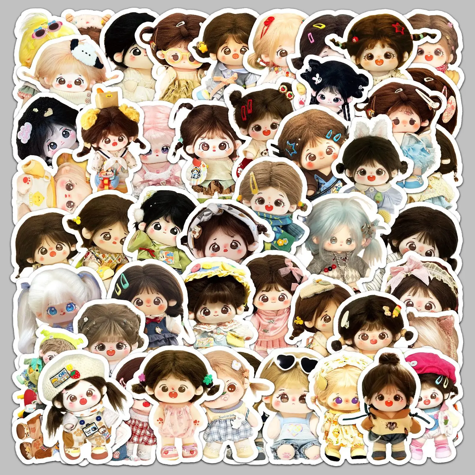 50Pcs Cartoon Cotton Doll Series Graffiti Stickers For Mobile Phone Shell Skateboard Decorative Stickers DIY Toy Sticker Pack
50Pcs Cartoon Cotton Doll Series Graffiti Stickers For Mobile Phone Shell Skateboard Decorative Stickers DIY Toy Sticker Pack