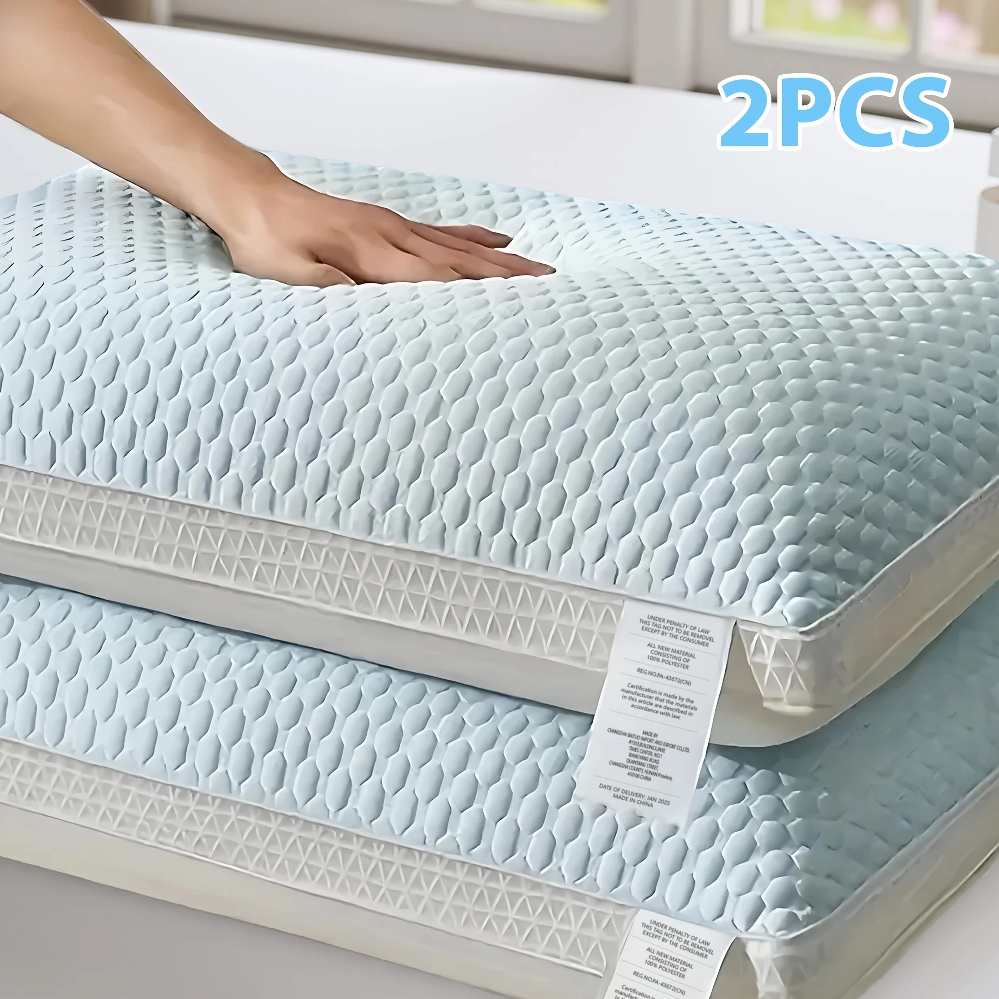 2-Pack Cooling Bed Pillows, Non-Collapsing Soft Support with Neck Support, Breathable & Machine Washable, for Back/Side Sleepers
2-Pack Cooling Bed Pillows, Non-Collapsing Soft Support with Neck Support, Breathable & Machine Washable, for Back/Side Sleepers