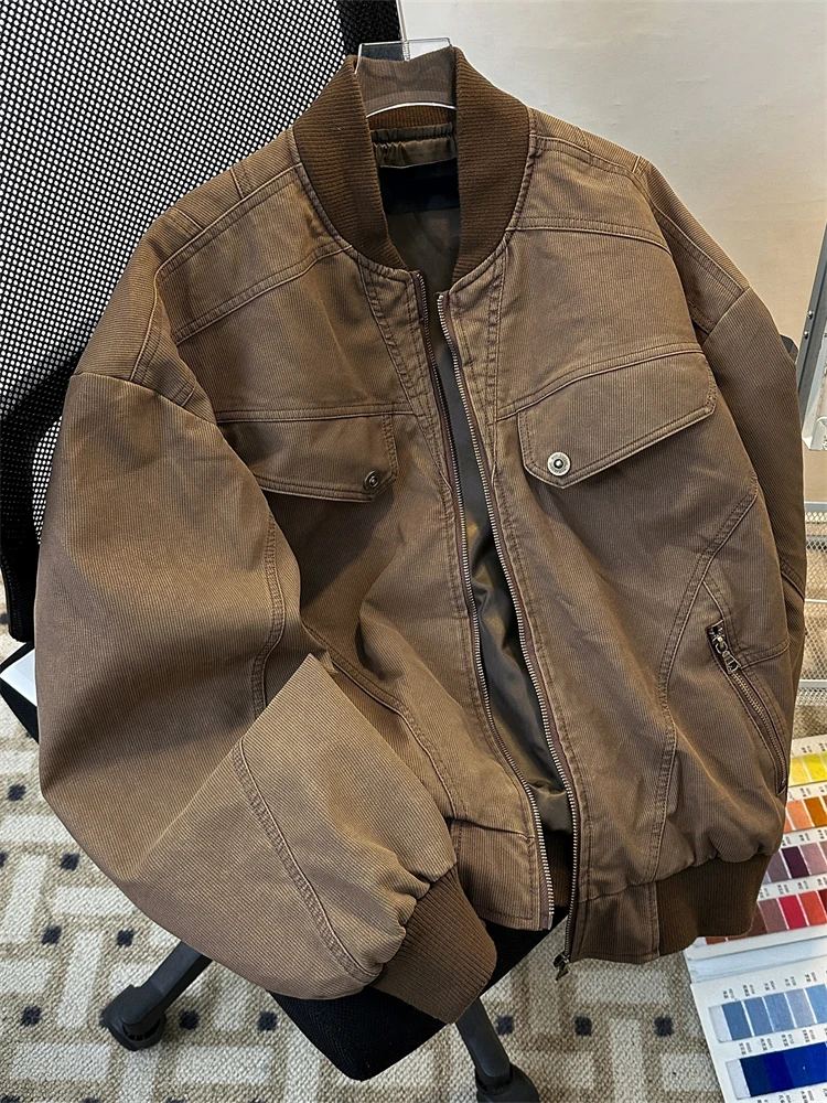 Cleanfit Short Workwear Jacket Men's Autumn Winter American Retro Baseball Style Worn-In Harrison's Coat Youth Trendy Long Sl...
Cleanfit Short Workwear Jacket Men's Autumn Winter American Retro Baseball Style Worn-In Harrison's Coat Youth Trendy Long Sl...