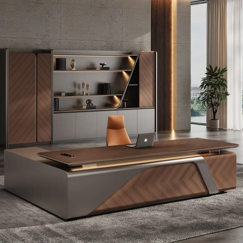 , , Light Luxury High-End Office Furniture, CEO Executive Desk And Chair Set
, , Light Luxury High-End Office Furniture, CEO Executive Desk And Chair Set