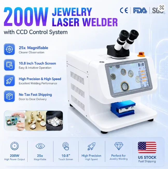 BK-JW200X MAX 200W fiber laser spot welding machine gold silver jewelry welder desktop portable Jewelry welder machine
BK-JW200X MAX 200W fiber laser spot welding machine gold silver jewelry welder desktop portable Jewelry welder machine