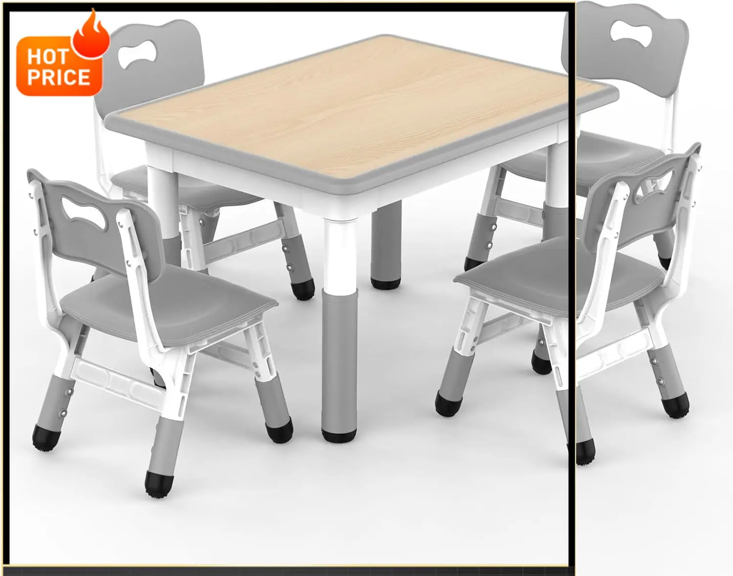 BestsellerBestsellerKids Table and 4 Chairs Set, Adjustable Height, Graffiti Desktop, Non-Slip Legs, 31.5''L x 23.6''W Toddler M
BestsellerBestsellerKids Table and 4 Chairs Set, Adjustable Height, Graffiti Desktop, Non-Slip Legs, 31.5''L x 23.6''W Toddler M