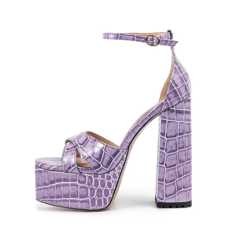 Summer Peep Toe 14cm High Heel Sandals Stone/Snake Leather Waterproof Platform Lacquer Leather Ball Sandals 36-43 Women's Shoes
Summer Peep Toe 14cm High Heel Sandals Stone/Snake Leather Waterproof Platform Lacquer Leather Ball Sandals 36-43 Women's Shoes