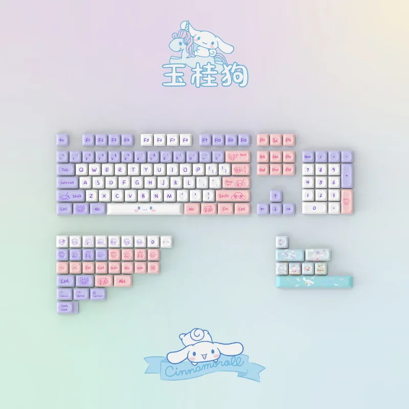 Cinnamoroll Keycap PBT Material Keycaps Cute Mechanical Keyboard Keycap SetDurable and Colorfast Keycaps Dye-Sublimation Keycaps
Cinnamoroll Keycap PBT Material Keycaps Cute Mechanical Keyboard Keycap SetDurable and Colorfast Keycaps Dye-Sublimation Keycaps