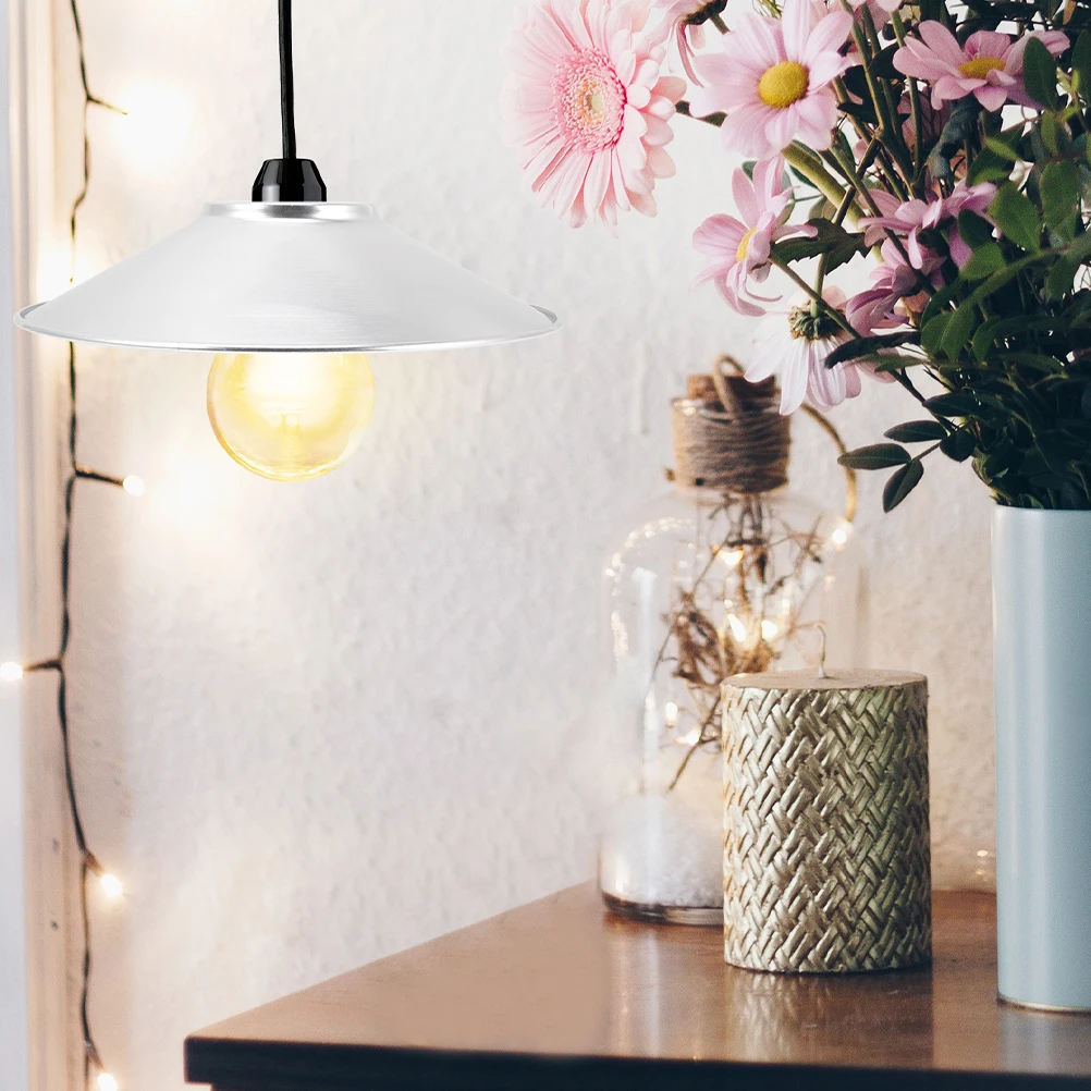 Waterproof Aluminum Lampshade Reflective Design Brighter Illumination Longlasting Life Clip Bell Shade Beige Glass Bowl Pendant
Waterproof Aluminum Lampshade Reflective Design Brighter Illumination Longlasting Life Clip Bell Shade Beige Glass Bowl Pendant