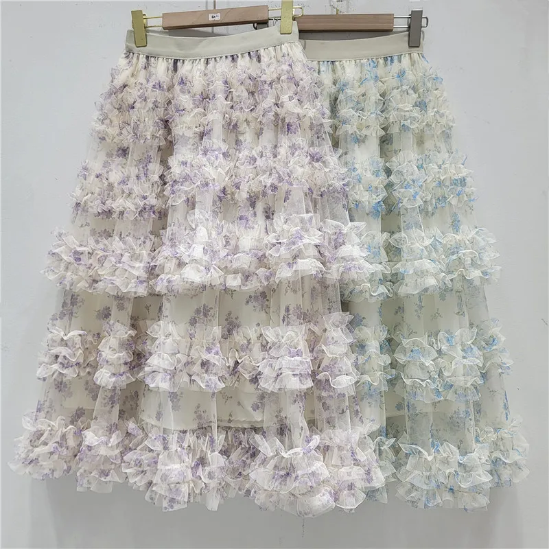 2026 Summer New Floral Patchwork Mesh Skirt - Women's High-waisted A-line Puffy Cake Skirt - Ultra-fairy Clothing for Ladies
2026 Summer New Floral Patchwork Mesh Skirt - Women's High-waisted A-line Puffy Cake Skirt - Ultra-fairy Clothing for Ladies