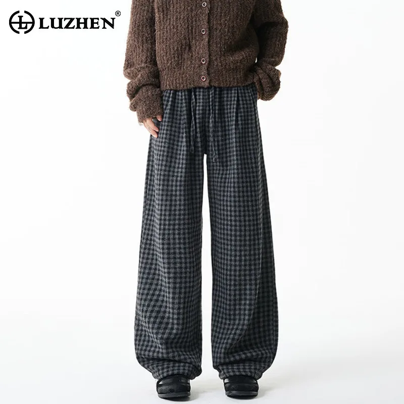 LUZHEN 2025 Winter New Plaid Printed Loose Straight Casual Pants Men's Fashion Handsome Thickened Warm Handsome Trousers JY5715
LUZHEN 2025 Winter New Plaid Printed Loose Straight Casual Pants Men's Fashion Handsome Thickened Warm Handsome Trousers JY5715