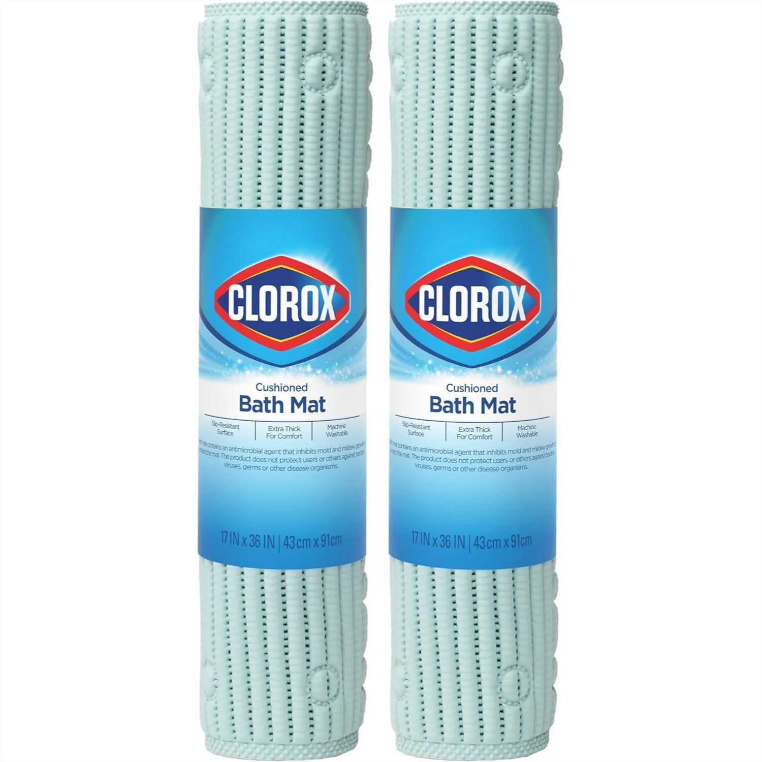 Non Slip Bathtub Mat with Suction Cups, 17x36 Inches Sky Blue 2 Pack, Soft Cushion for Comfort and Grip
Non Slip Bathtub Mat with Suction Cups, 17x36 Inches Sky Blue 2 Pack, Soft Cushion for Comfort and Grip