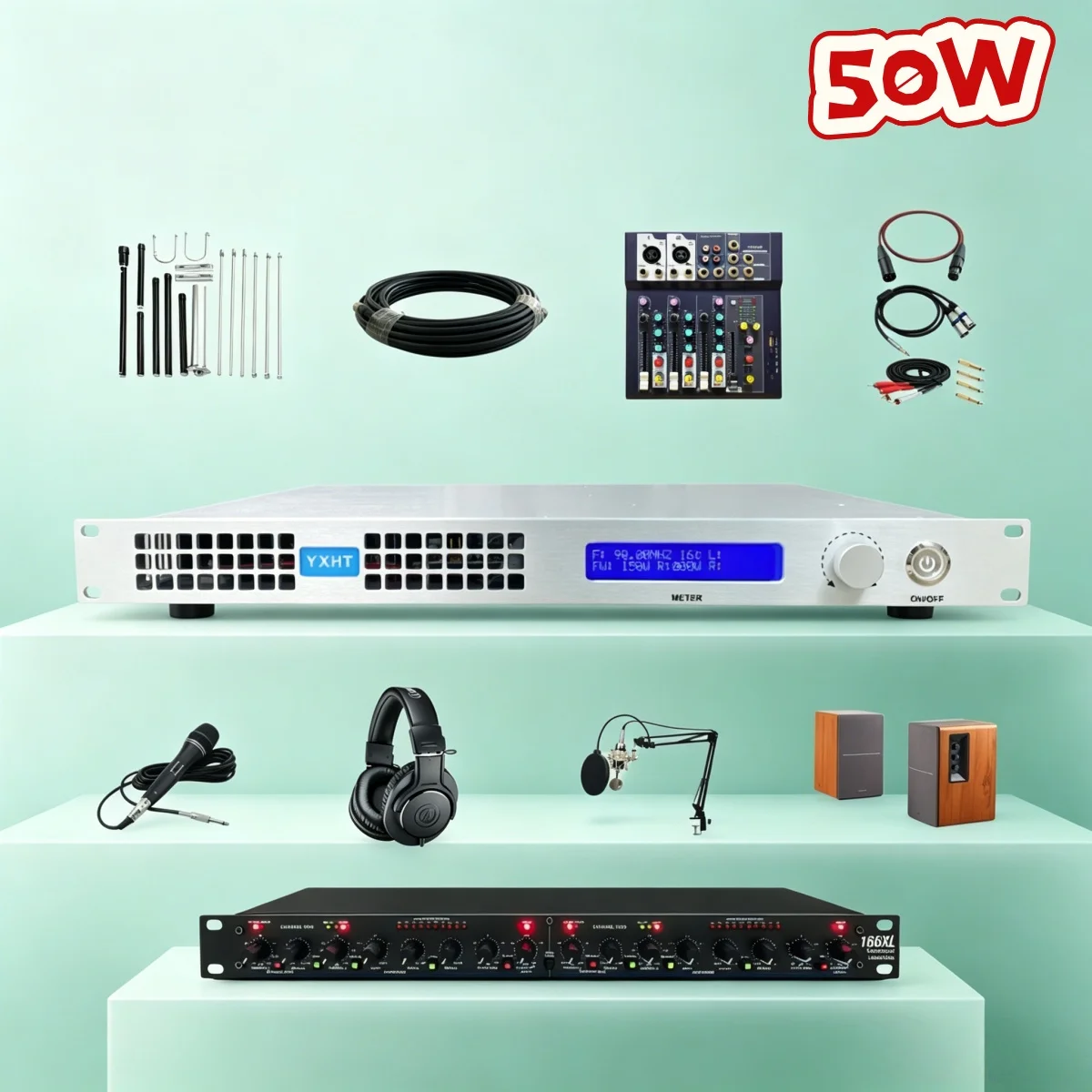 TG- Church YXHT-1, 50W FM Transmitter Full Broadcast Kit, Bible Teaching System, Complete Solution, Stable Performance
TG- Church YXHT-1, 50W FM Transmitter Full Broadcast Kit, Bible Teaching System, Complete Solution, Stable Performance