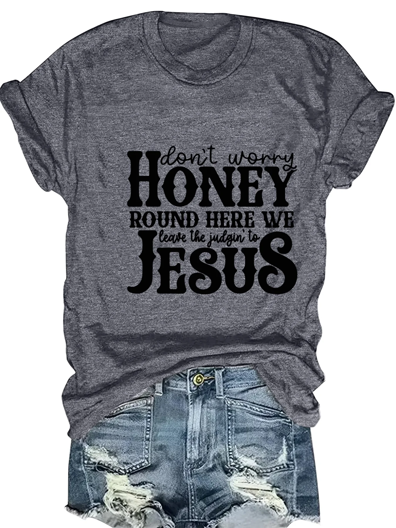 Модная женская футболка с круглым вырезом и коротким рукавом, с принтом в виде букв, повседневный удобный женский топ
Модная женская футболка с круглым вырезом и коротким рукавом, с принтом в виде букв, повседневный удобный женский топ