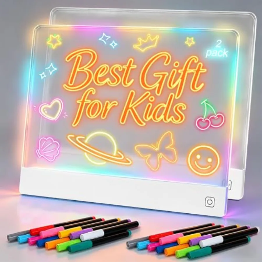 Rechargeable LED Note Board with 7 Colors 6-Inch Light Up Acrylic Dry Erase Board ui Board ed Drawing Board for Sketching Gift
Rechargeable LED Note Board with 7 Colors 6-Inch Light Up Acrylic Dry Erase Board ui Board ed Drawing Board for Sketching Gift