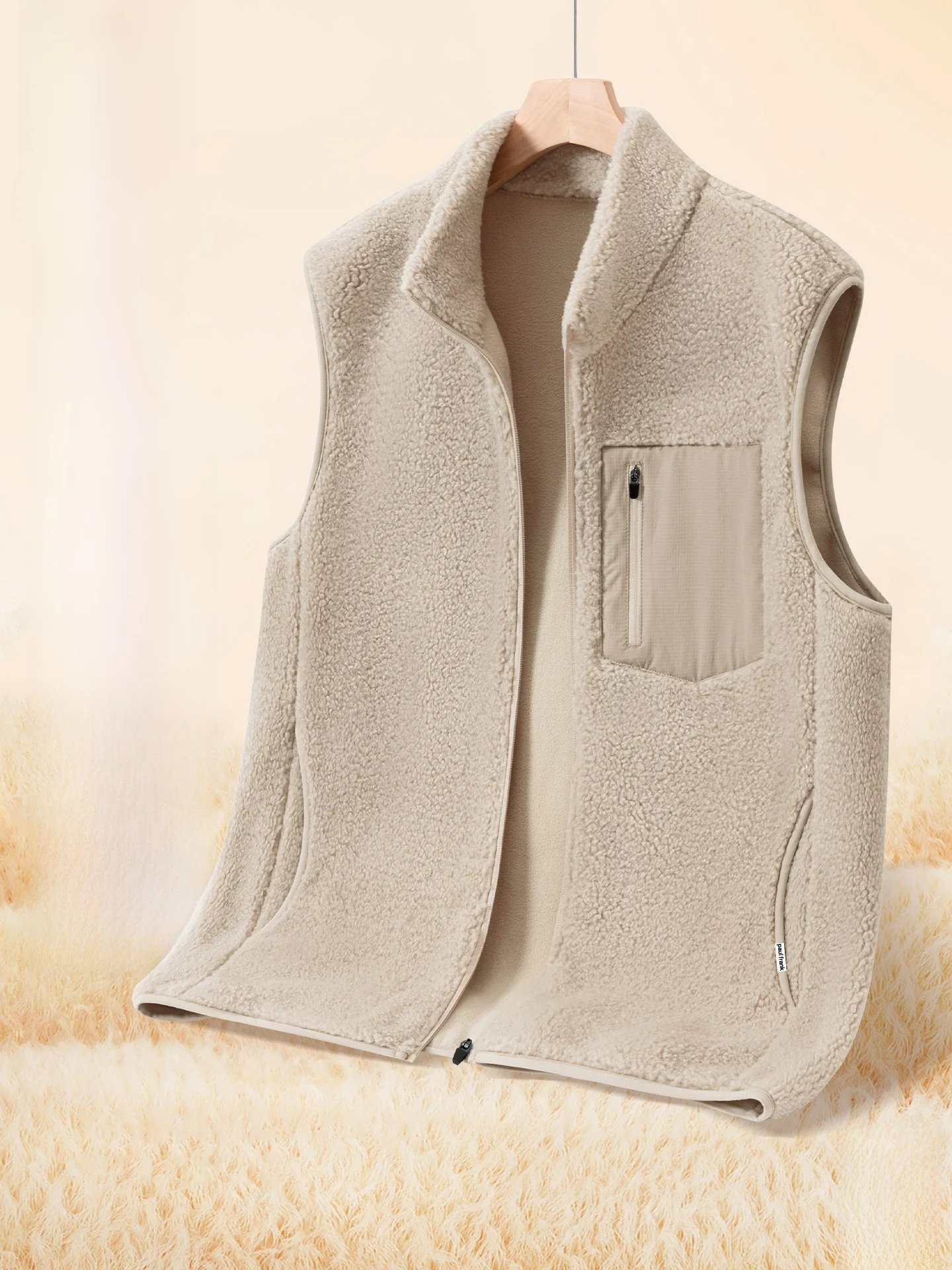 Men's Fce Lined Stand Collar Jaet Vest Outdoor Warmth Windproof Thiened Polyester Fiber Autumn Season
Men's Fce Lined Stand Collar Jaet Vest Outdoor Warmth Windproof Thiened Polyester Fiber Autumn Season