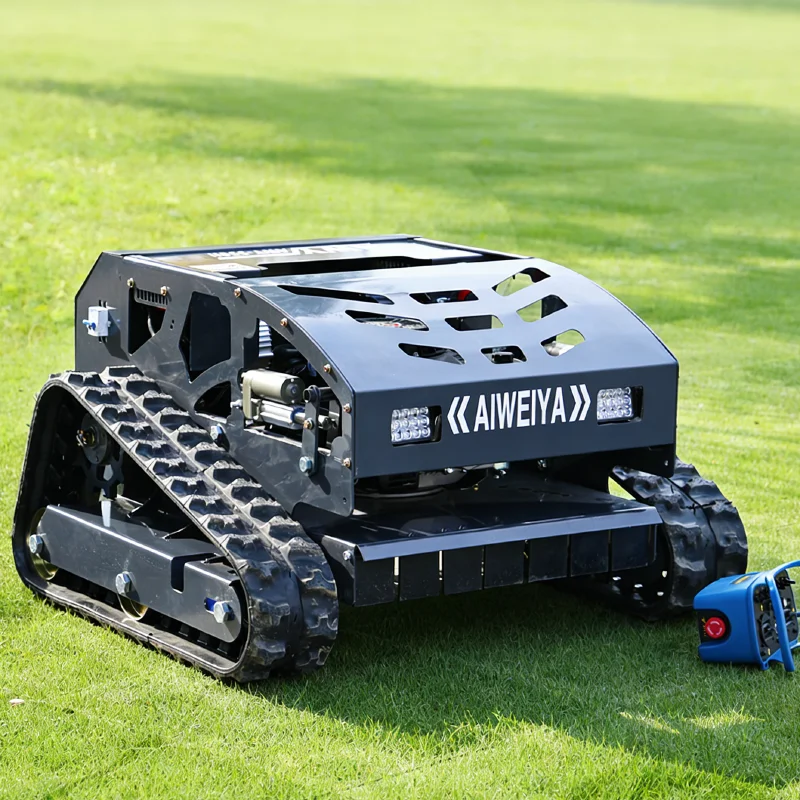 Customized small tracked remote-controlled lawn mower, household garden lawn trimmer, high torque anti slip weeding equipment
Customized small tracked remote-controlled lawn mower, household garden lawn trimmer, high torque anti slip weeding equipment