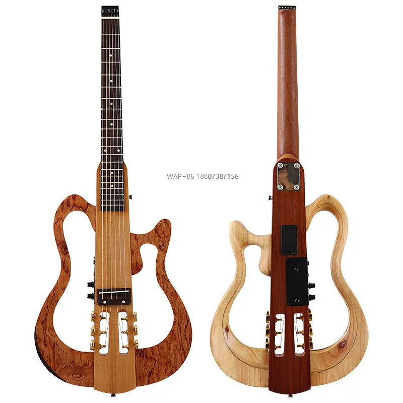39-дюймовая 6-струнная безголовая глянцевая матовая портативная съемная дорожная фолк-гитара со складным кленовым черным деревом и безголовым дизайном
39-дюймовая 6-струнная безголовая глянцевая матовая портативная съемная дорожная фолк-гитара со складным кленовым черным деревом и безголовым дизайном