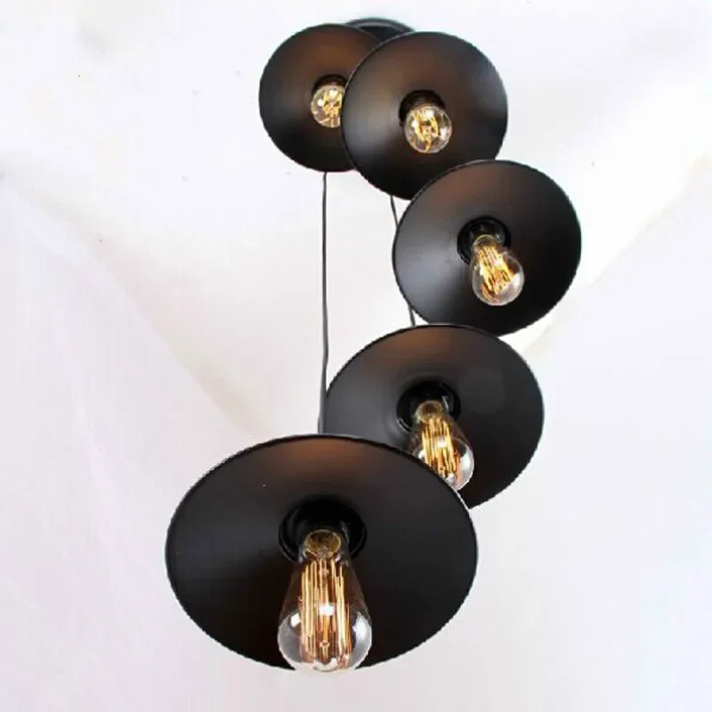 North American Vintage Style Nostalgic Bar Hanging Pendant Lights With 1/3/5 Black 22CM Lamp Shades
North American Vintage Style Nostalgic Bar Hanging Pendant Lights With 1/3/5 Black 22CM Lamp Shades