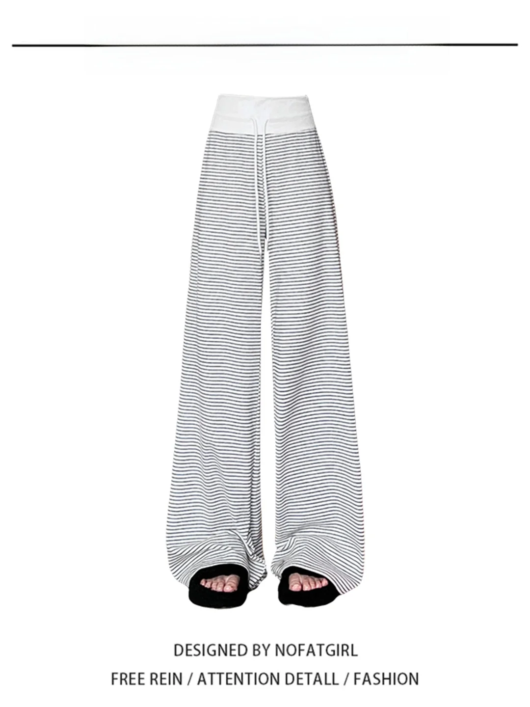Comfortable High Waist Wide Leg Pants Women's Autumn Straight Cut Floor Length Trousers Waist Pattern Splicing Slimming Effect
Comfortable High Waist Wide Leg Pants Women's Autumn Straight Cut Floor Length Trousers Waist Pattern Splicing Slimming Effect