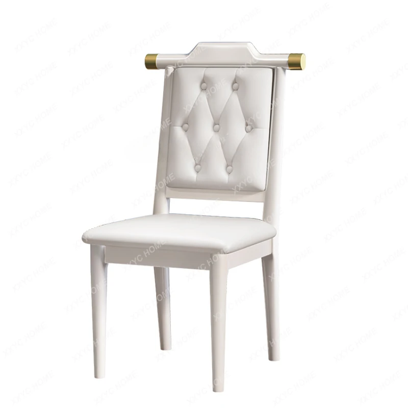 Tqh New Chinese Style Solid Wood Dining Chair Modern Minimalist Chinese Style Leather Soft Bag Backrest Chair
Tqh New Chinese Style Solid Wood Dining Chair Modern Minimalist Chinese Style Leather Soft Bag Backrest Chair