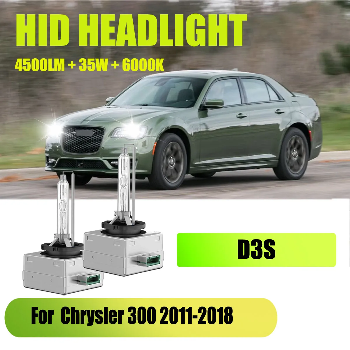 70W/Pair Xenon HID Bulbs D3S 6000K White Lamp High Brightness Car Headlight For Chrysler 300 2011 2012 2013 2014 2015 2016-2018
70W/Pair Xenon HID Bulbs D3S 6000K White Lamp High Brightness Car Headlight For Chrysler 300 2011 2012 2013 2014 2015 2016-2018