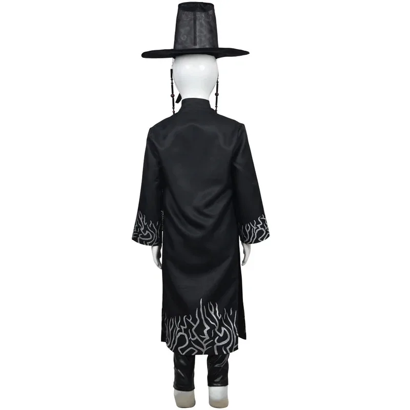 Saja Boys Jinu Cosplay Costume Demon TV Hunters Children Roleplay Coat Pants Hat Outfits Halloween Carnival Kids Disguise Suit
Saja Boys Jinu Cosplay Costume Demon TV Hunters Children Roleplay Coat Pants Hat Outfits Halloween Carnival Kids Disguise Suit