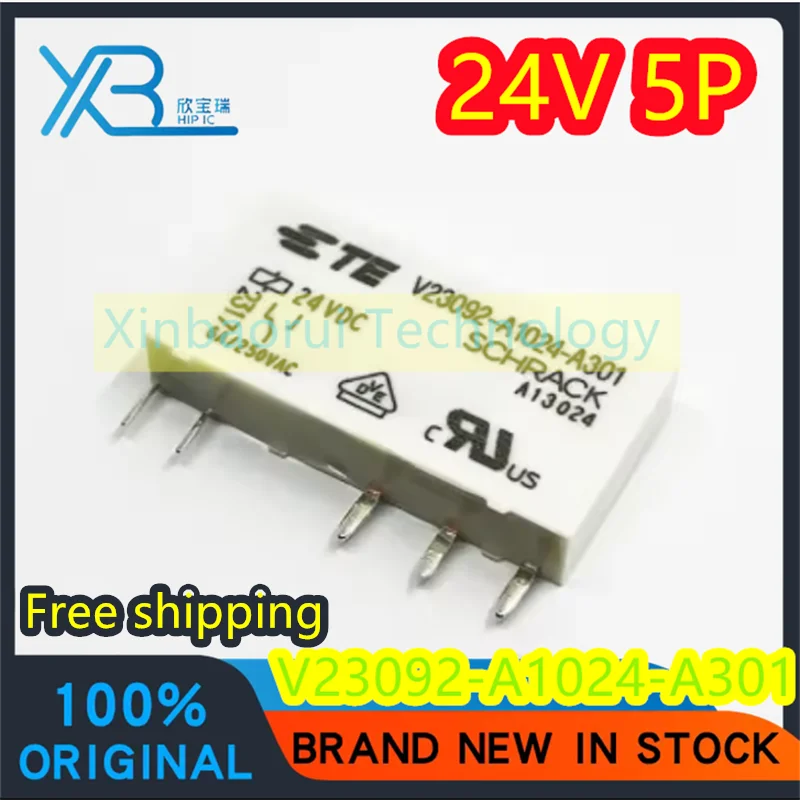 (3/20pieces) V23092-A1024-A301 24VDC 24V Automotive DC Electromagnetic Relay 5-pin 6A New Original Electronics Spot
(3/20pieces) V23092-A1024-A301 24VDC 24V Automotive DC Electromagnetic Relay 5-pin 6A New Original Electronics Spot