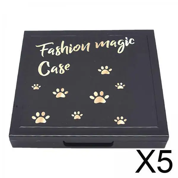 Магнитная палитра теней для век, яркий черный чехол большой емкости с зеркалом для визажистов, портативное дорожное хранилище
Магнитная палитра теней для век, яркий черный чехол большой емкости с зеркалом для визажистов, портативное дорожное хранилище