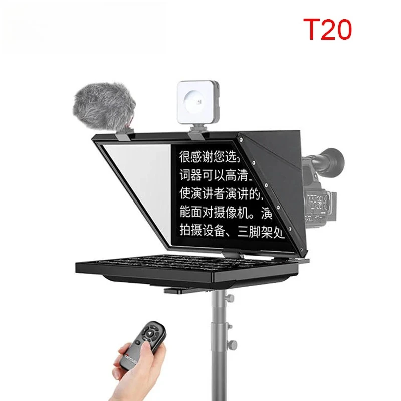 Desview T20 20-inch Foldable Large Screen Teleprompter 1080P Flip Function For DSLR iPad Smartphone Interview Recording
Desview T20 20-inch Foldable Large Screen Teleprompter 1080P Flip Function For DSLR iPad Smartphone Interview Recording