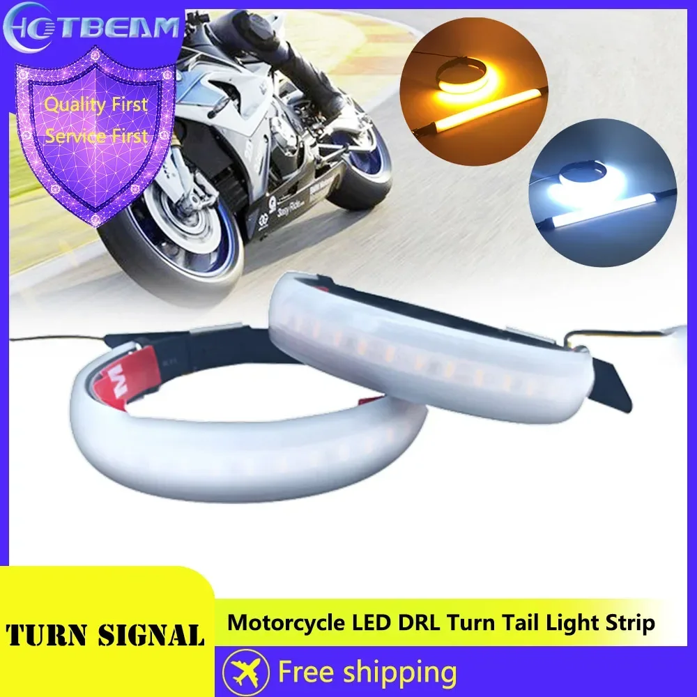 Motorcycle LED DRL Daytime Running Yellow Turn Tail Light Strip Flowing Waterproof Moto Brake Turn Signal Lamp Auto Accessories
Motorcycle LED DRL Daytime Running Yellow Turn Tail Light Strip Flowing Waterproof Moto Brake Turn Signal Lamp Auto Accessories