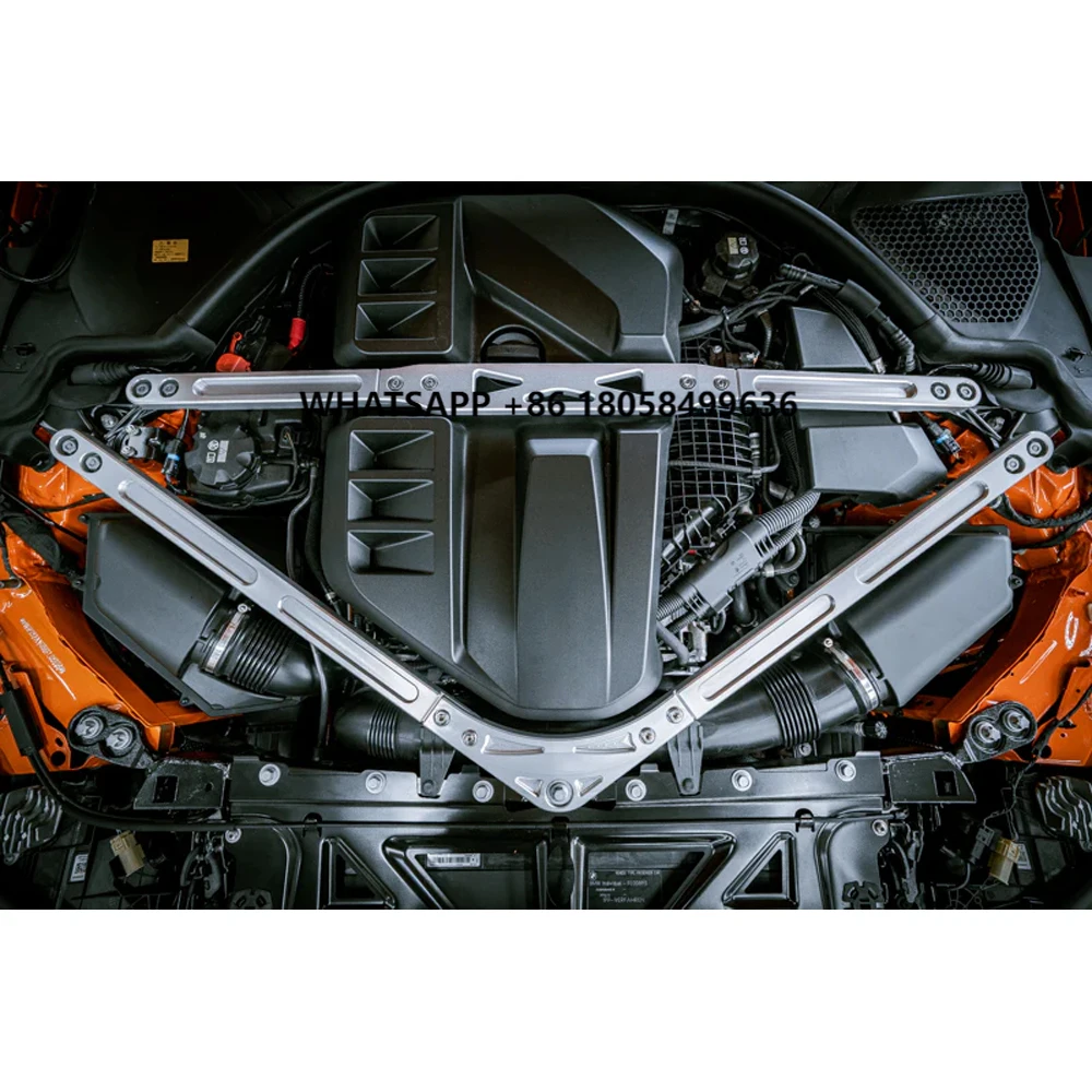 For M3 G80 M4 G82 S58 Racing Strut Brace Steel Performance STRUT BRACE for Engine Aluminum Series
For M3 G80 M4 G82 S58 Racing Strut Brace Steel Performance STRUT BRACE for Engine Aluminum Series
