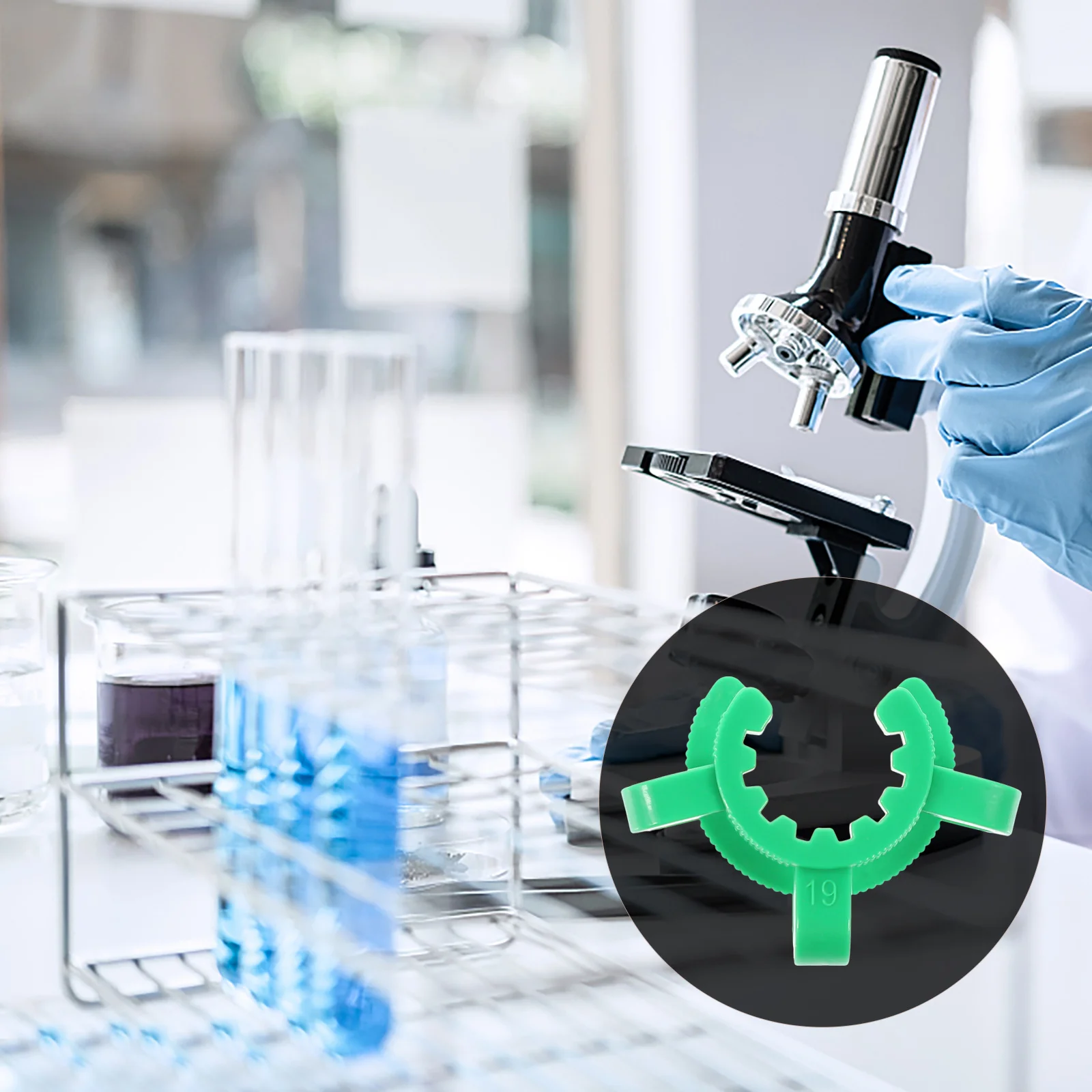 12pcs Test Tube Clamps Plastic Conical Interface Strong Hold Taper Joints Clamp Labs Keck Laboratory Holder
12pcs Test Tube Clamps Plastic Conical Interface Strong Hold Taper Joints Clamp Labs Keck Laboratory Holder