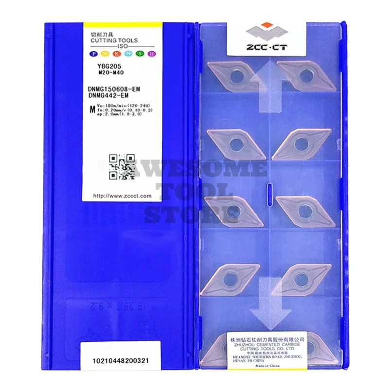 ZCCCT Original DNMG150608-EM Carbide Insert Turning Tool for Metalworking YBM153 YBM253 YBG202 YBG205
ZCCCT Original DNMG150608-EM Carbide Insert Turning Tool for Metalworking YBM153 YBM253 YBG202 YBG205