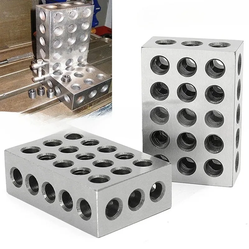 2pcs Hardened Steel 1-2-3" Blocks 0.0001" Precision Matched Machinist 123 Milling Tool 23 Holes 25-50-75mm block gauge
2pcs Hardened Steel 1-2-3" Blocks 0.0001" Precision Matched Machinist 123 Milling Tool 23 Holes 25-50-75mm block gauge
