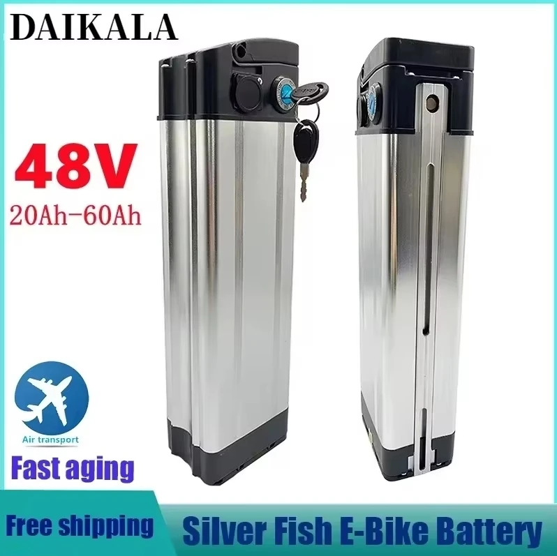 Brand New 48V 20ah 30ah 40ah 50ah 60ah Silverfish Electric Bicycle Battery 48V Lithium Battery Aluminum Shell Anti-theft Lock
Brand New 48V 20ah 30ah 40ah 50ah 60ah Silverfish Electric Bicycle Battery 48V Lithium Battery Aluminum Shell Anti-theft Lock