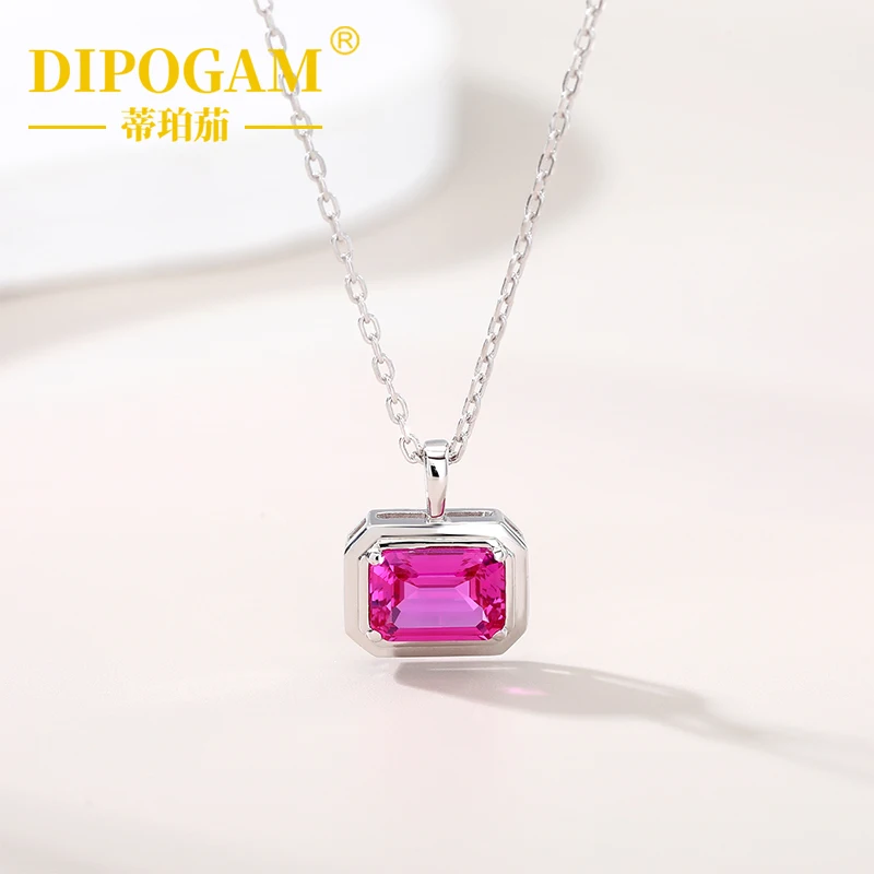 925 Sterling Silver Bezel Set Small Rectangle Necklace Lab Created Colored Gemstone Elegant Fine Jewelry Chain For Daily Wear
925 Sterling Silver Bezel Set Small Rectangle Necklace Lab Created Colored Gemstone Elegant Fine Jewelry Chain For Daily Wear