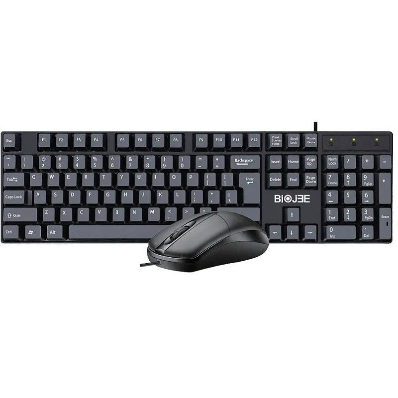 BAJEAL T18Wired Keyboard Computer Desktop Computers and Laptop Home Office BusinessUSBWaterproof and Silent Mouse Keyboard Suit
BAJEAL T18Wired Keyboard Computer Desktop Computers and Laptop Home Office BusinessUSBWaterproof and Silent Mouse Keyboard Suit