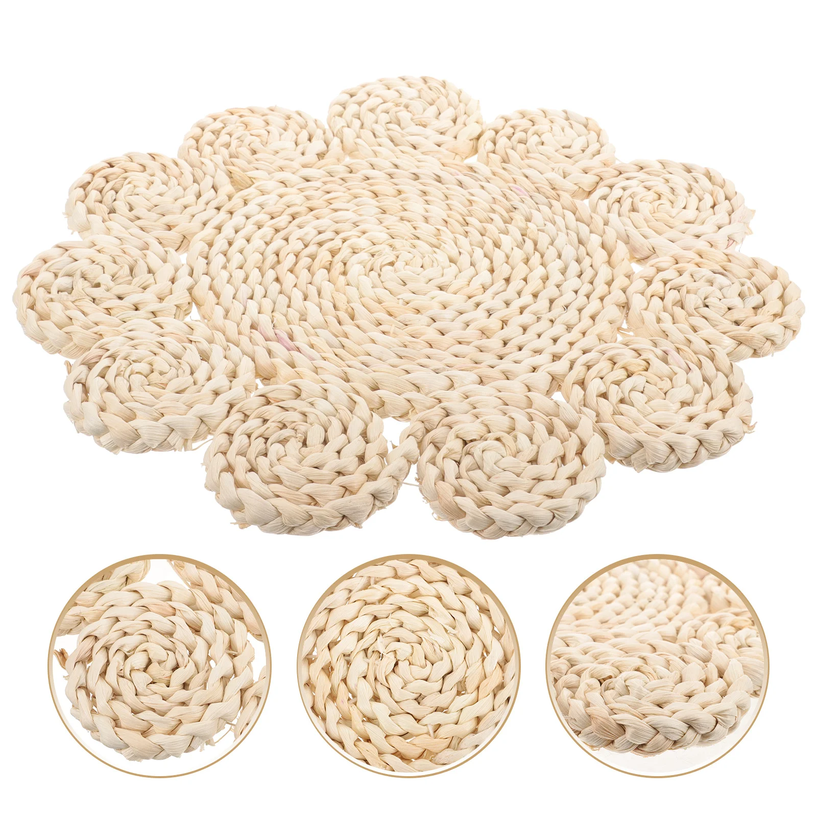 Braided Woven Placemat Heat Insulated Table Mat for Kitchen Dining Table Home Decor Handwoven Protective Placemat 
Braided Woven Placemat Heat Insulated Table Mat for Kitchen Dining Table Home Decor Handwoven Protective Placemat