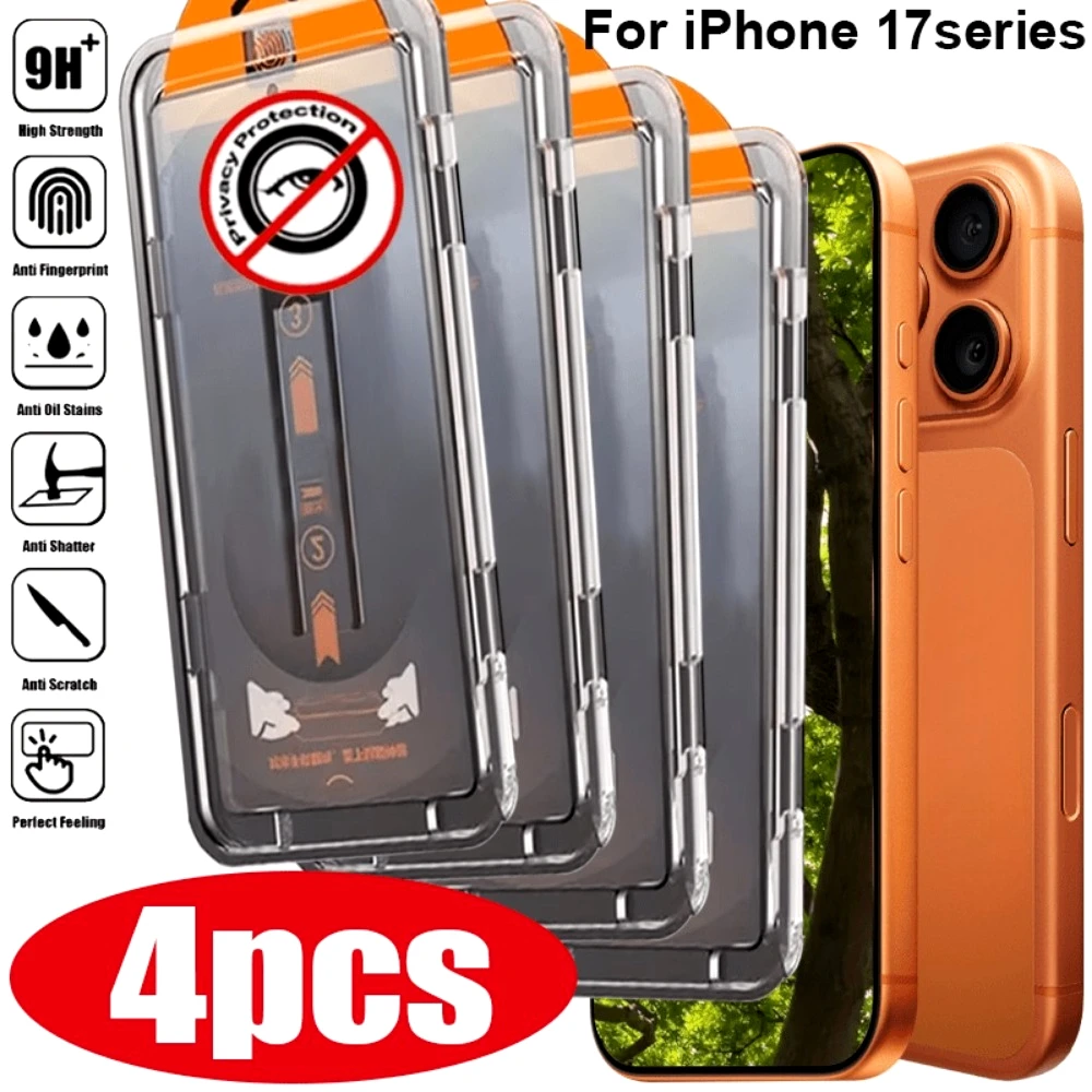 Комплект из 4 защитных стекол Full Cover Privacy из закаленного стекла для iPhone 17, 16, 15 Pro Max, Air 14, 13, 12 Pro, 17e, 16e, 15 Plus с установкой без пыли
Комплект из 4 защитных стекол Full Cover Privacy из закаленного стекла для iPhone 17, 16, 15 Pro Max, Air 14, 13, 12 Pro, 17e, 16e, 15 Plus с установкой без пыли