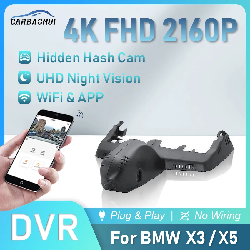 Easy to install 4K 2160P Car DVR Plug & Play Dash Cam Camera UHD Night Vision Video Recorder For BMW X3 X5 X6 5 Series iX3 X3M
Easy to install 4K 2160P Car DVR Plug & Play Dash Cam Camera UHD Night Vision Video Recorder For BMW X3 X5 X6 5 Series iX3 X3M