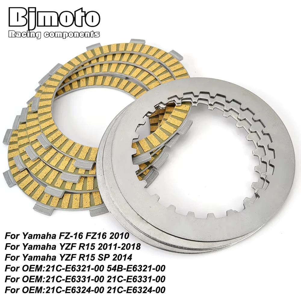 Motorcycle Clutch Friction Disc And Steel Plate Clutch Kit For Yamaha FZ-16 FZ16 2010 YZF R15 2011-2018 YZF-R15 SP 2014
Motorcycle Clutch Friction Disc And Steel Plate Clutch Kit For Yamaha FZ-16 FZ16 2010 YZF R15 2011-2018 YZF-R15 SP 2014