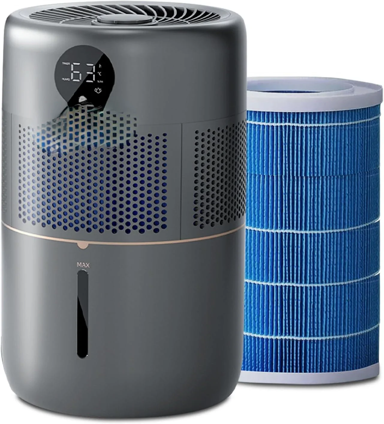Large 5L Evaporative Humidifier for Bedroom with 400 ml/h Rapid Filter, Quiet Sleep, and Comfortable Humidity
Large 5L Evaporative Humidifier for Bedroom with 400 ml/h Rapid Filter, Quiet Sleep, and Comfortable Humidity