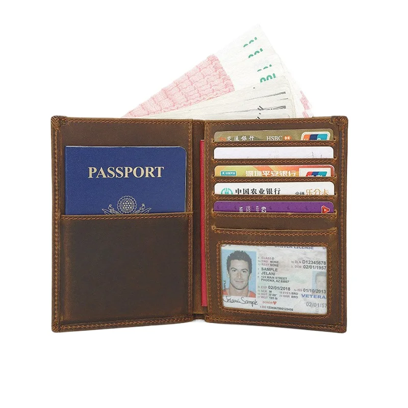 Genuine Leather Men Travel Passport Wallet for Card Design Short Wallets with Passport Holder Male Purse Coin Document Case RFID
Genuine Leather Men Travel Passport Wallet for Card Design Short Wallets with Passport Holder Male Purse Coin Document Case RFID