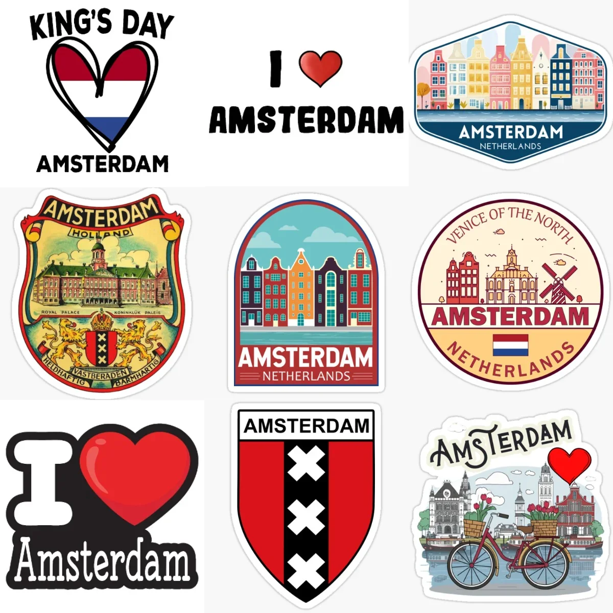 Amsterdam Flag Emblem Creative Waterproof Car Stickers for Car Van Helmet Window Fridge Wall Table Decoration Accessories
Amsterdam Flag Emblem Creative Waterproof Car Stickers for Car Van Helmet Window Fridge Wall Table Decoration Accessories