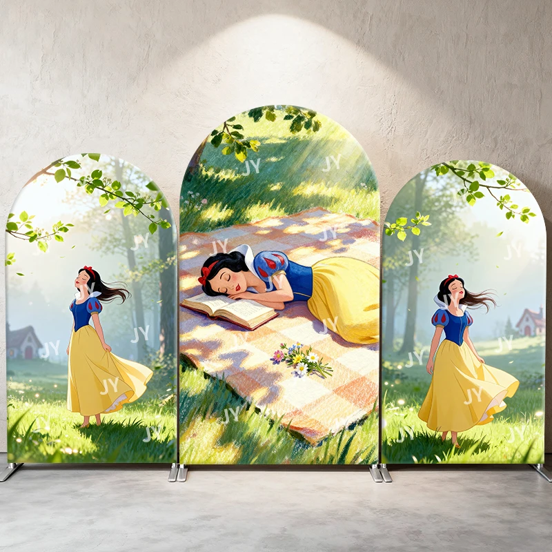 Snow White Arch Backdrop Cover Enchanted Picnic Theme Cute Cartoon Birthday and Baby Shower Photo Booth Decor
Snow White Arch Backdrop Cover Enchanted Picnic Theme Cute Cartoon Birthday and Baby Shower Photo Booth Decor
