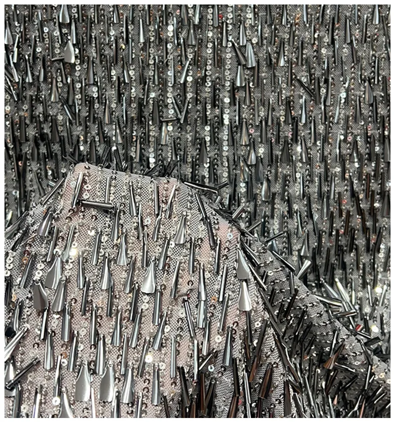 New metallic texture long strip sequin fabric for parties,stage,performance costumes,designer DIY sewing fabric
New metallic texture long strip sequin fabric for parties,stage,performance costumes,designer DIY sewing fabric