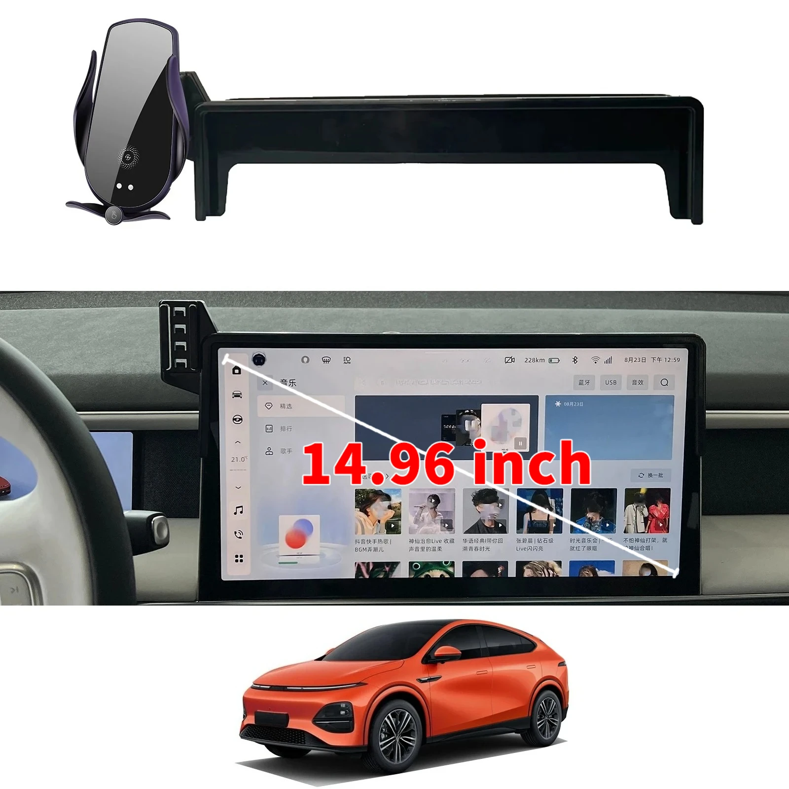 for Xpeng G6 2023 2024 Phone Holder Screen Fixed Navigation Bracket Base Wireless Charging Accessories
for Xpeng G6 2023 2024 Phone Holder Screen Fixed Navigation Bracket Base Wireless Charging Accessories
