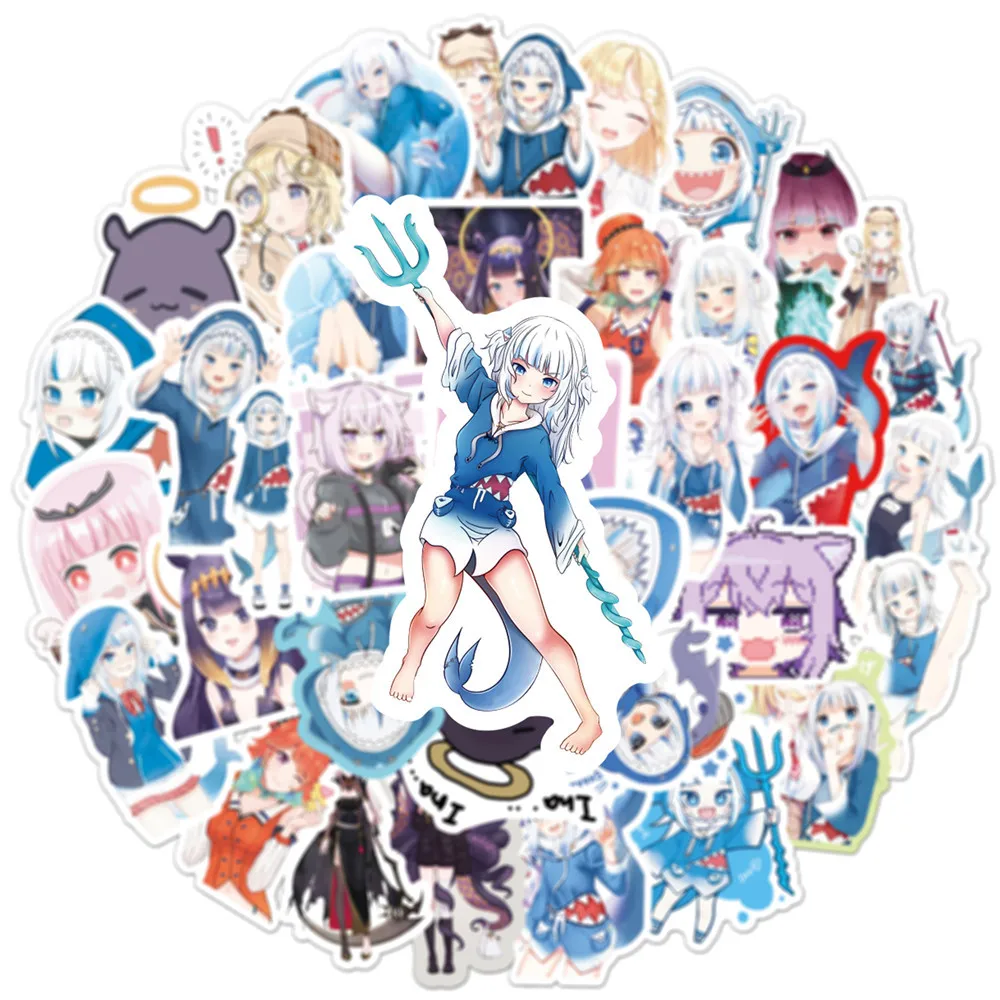 10/50PCS Gawr Gura Stickers Shark Girl Sticker Cartoon Image Graffiti Decals Suitcase Fridge Laptop Guitar Car Bike Kids Toys
10/50PCS Gawr Gura Stickers Shark Girl Sticker Cartoon Image Graffiti Decals Suitcase Fridge Laptop Guitar Car Bike Kids Toys