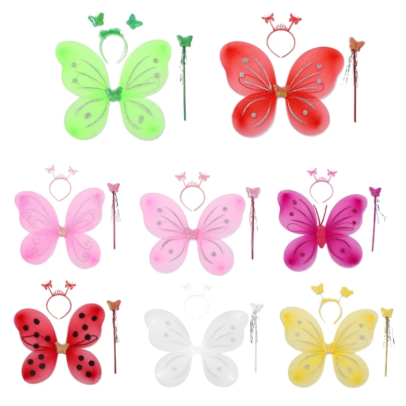 Butterfly Wings with Fairy Stick and Headbands Angel Wings Dress Up Princess Wings for Halloween Costume Dress Up Party
Butterfly Wings with Fairy Stick and Headbands Angel Wings Dress Up Princess Wings for Halloween Costume Dress Up Party